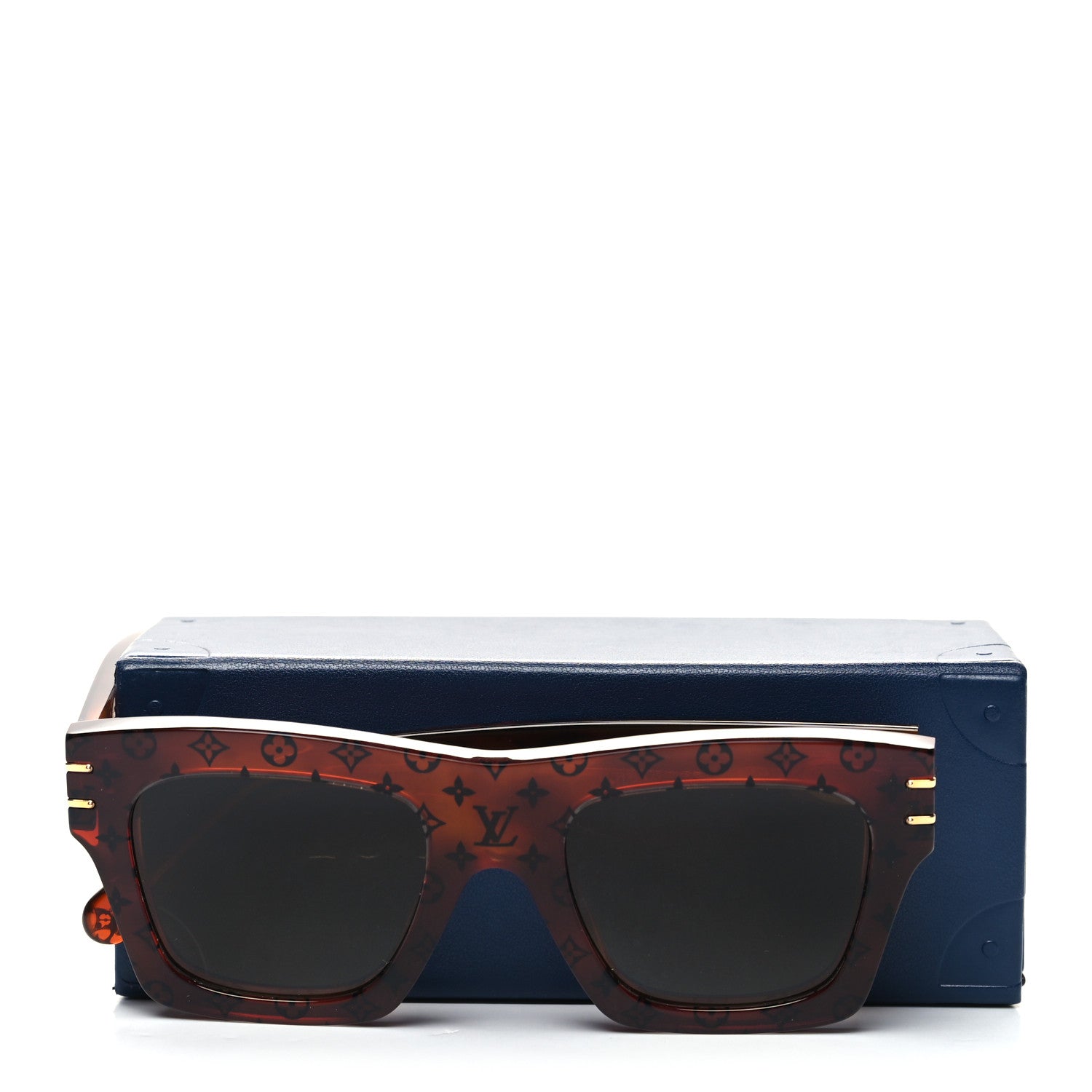 Louis Vuitton Acetate Blade Sunglasses Z1483W Tortoise 8 of 8