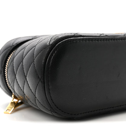 Saint Laurent Lambskin Quilted Mini Gaby Vanity Case Black 8 of 9