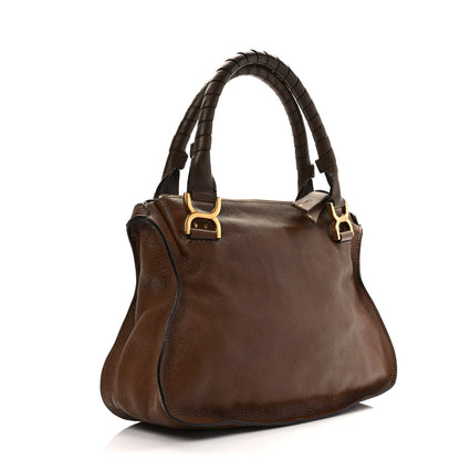 Chloe Calfskin Small Marcie Satchel Tan 2 of 14