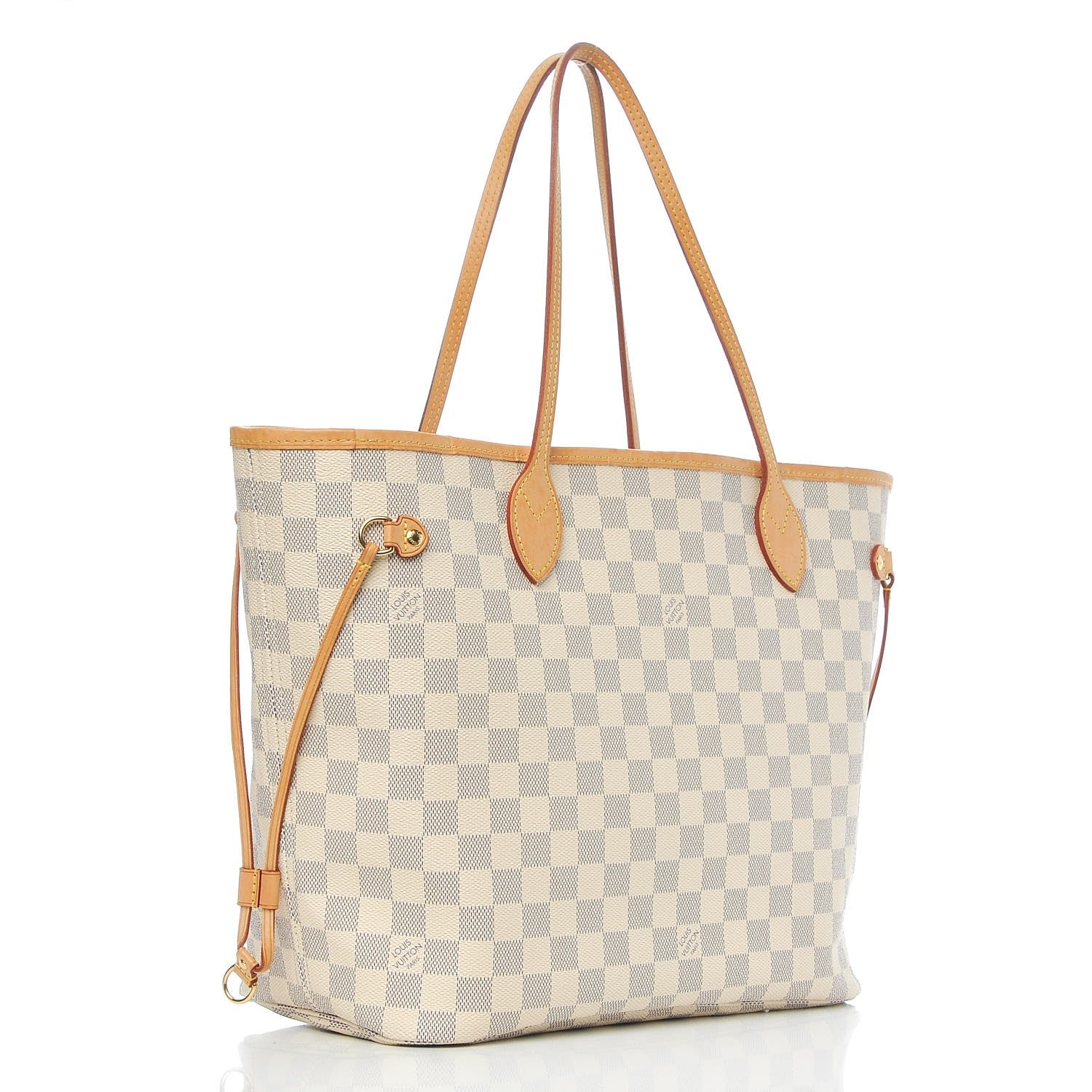 Louis Vuitton Damier Azur Neo Neverfull MM Rose Ballerine 3 of 8