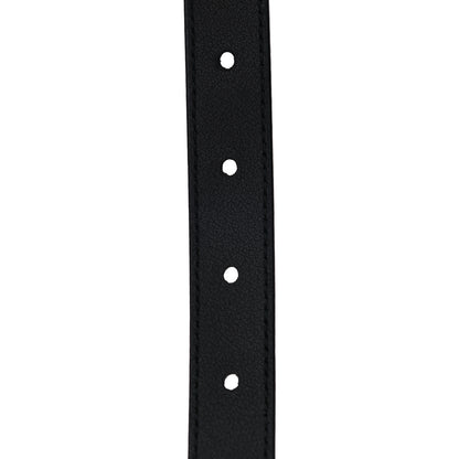 Gucci Calfskin Pearl Double G 20mm Belt 65 26 Black Cream 3 of 4
