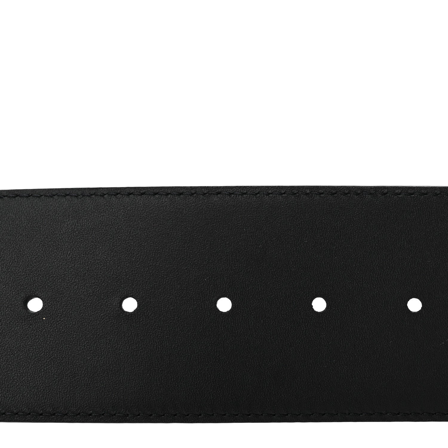 Louis Vuitton Calfskin LV Initiales Clous Belt 75 30 Black Gold 4 of 9