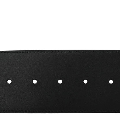 Louis Vuitton Calfskin LV Initiales Clous Belt 75 30 Black Gold 4 of 9