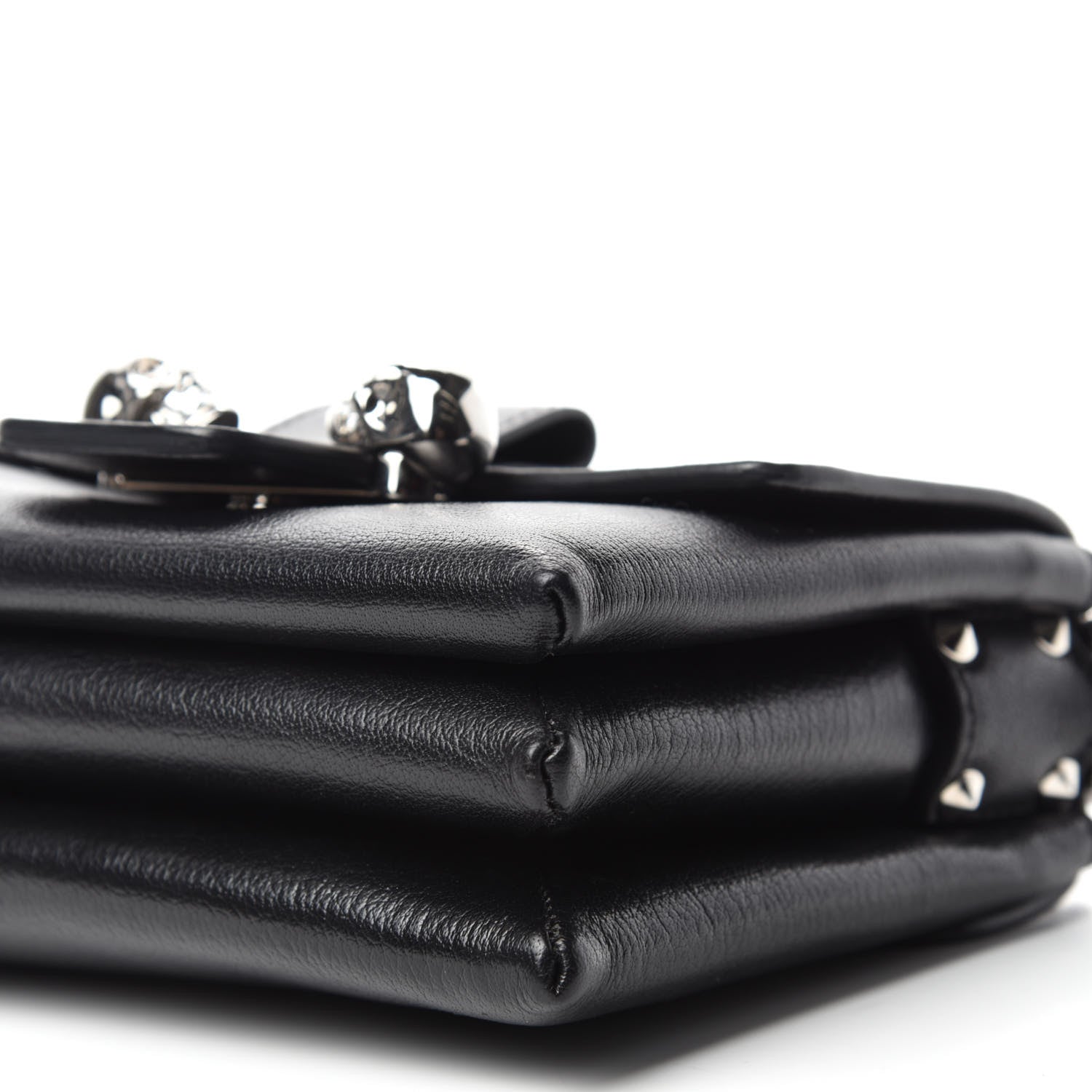 Alexander McQueen Goatskin Twin Skull Crossbody Black 8 of 12