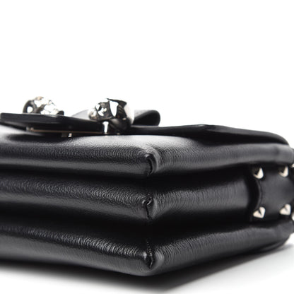 Alexander McQueen Goatskin Twin Skull Crossbody Black 8 of 12