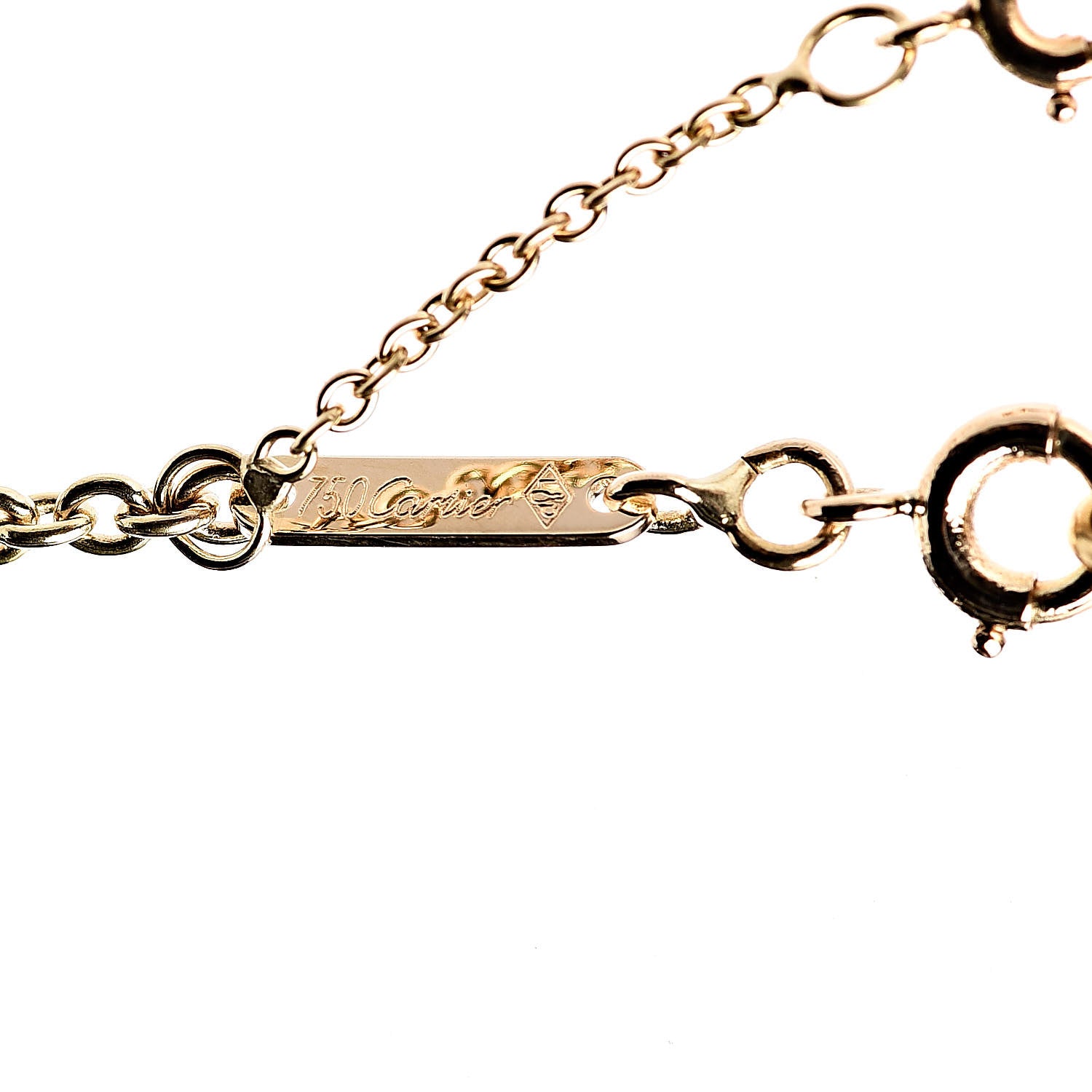 Cartier 18K Pink Yellow White Gold Baby Trinity Pendant Necklace 6 of 7