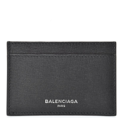 Balenciaga Textured Calfskin Everyday Multi Card Case Black 1 of 9
