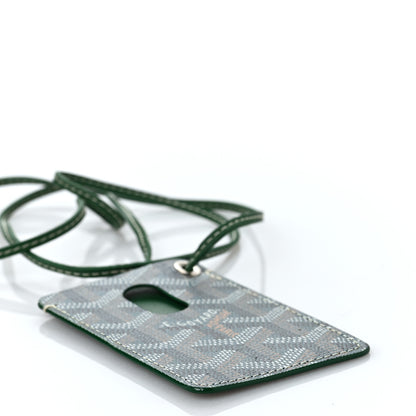 Goyard Goyardine ID Holder Lanyard Green 4 of 6