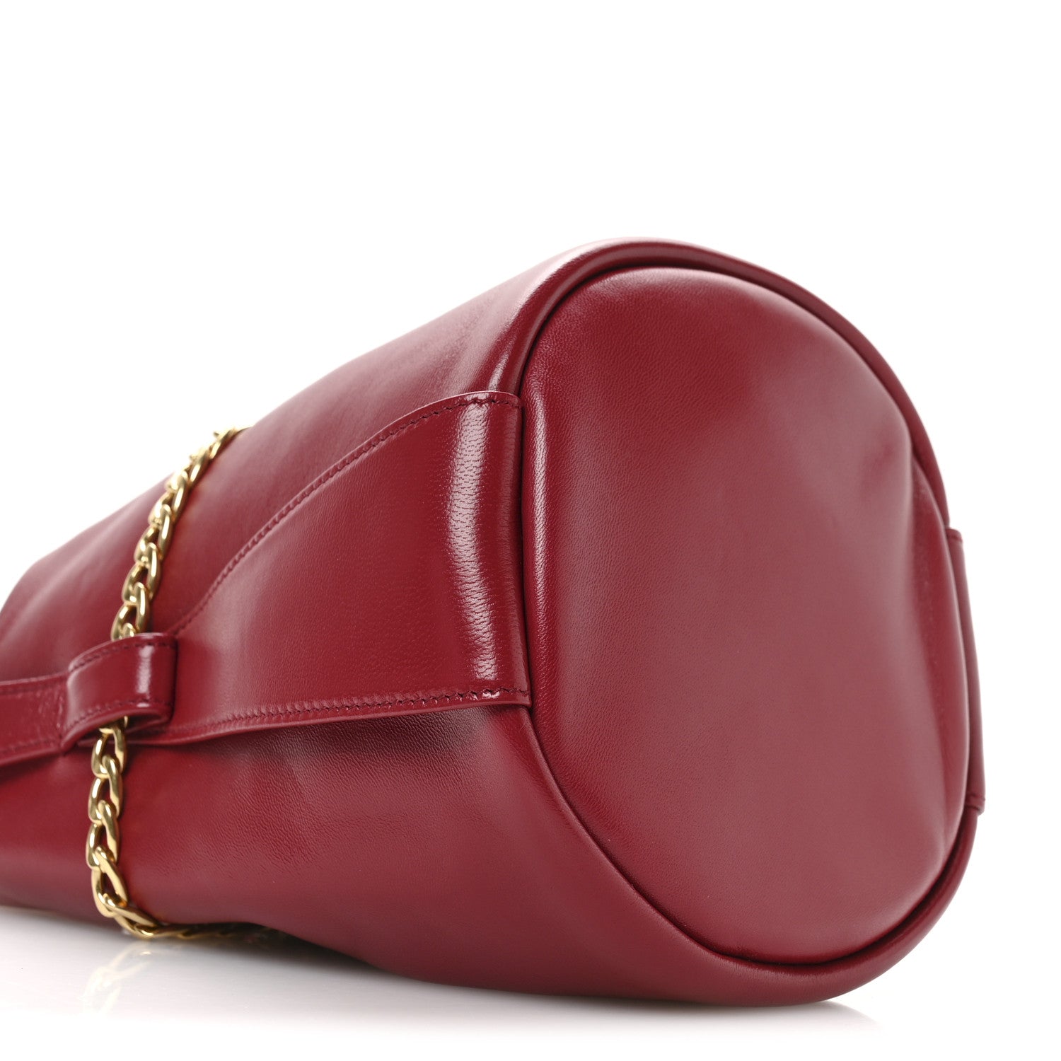 Prada Nappa Petit Sac Mini Bucket Bag Cherry 9 of 10