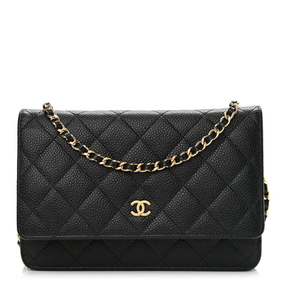Chanel Caviar Quilted Wallet On Chain WOC Black 1 of 11