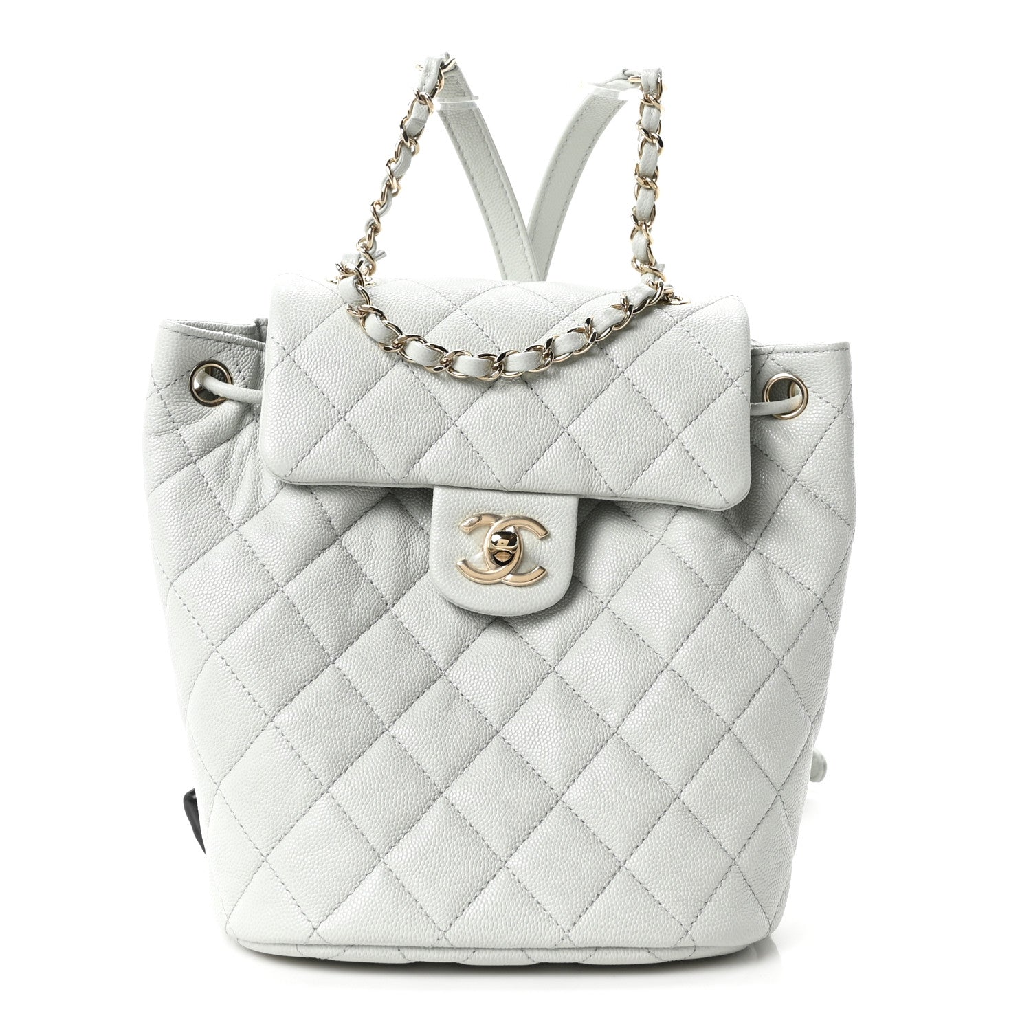 Chanel Caviar Quilted Mini Urban Spirit Backpack Light Blue 1 of 9