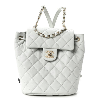 Chanel Caviar Quilted Mini Urban Spirit Backpack Light Blue 1 of 9