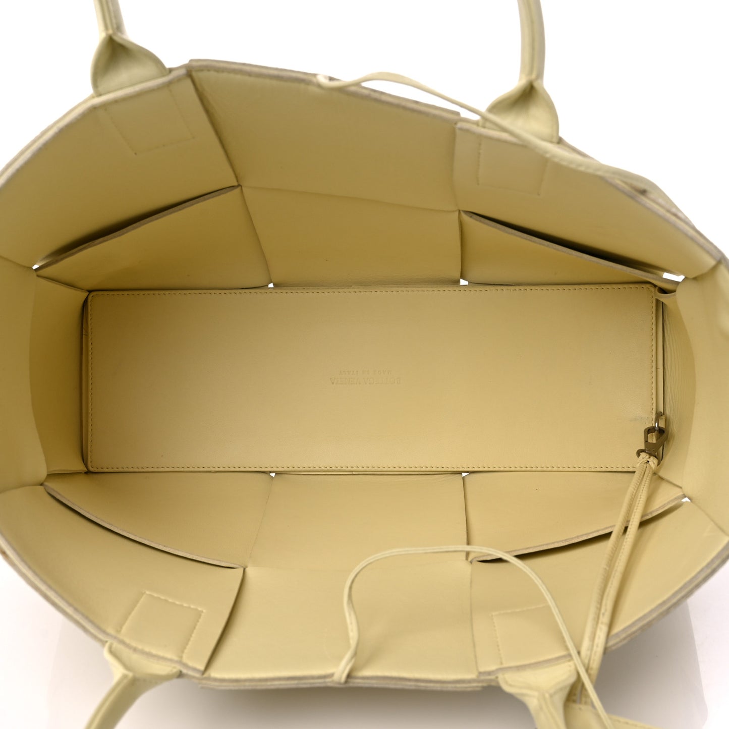 Calfskin Maxi Intreccio Medium Arco Tote Sherbert