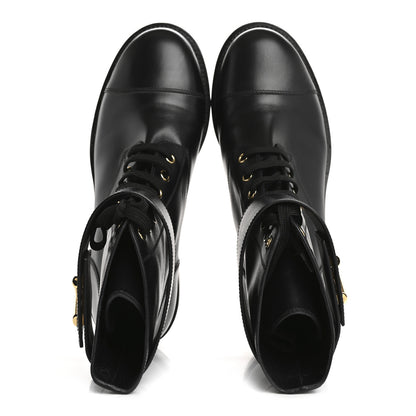 Louis Vuitton Calfskin Wonderland Ranger Boots 39 Black 2 of 11