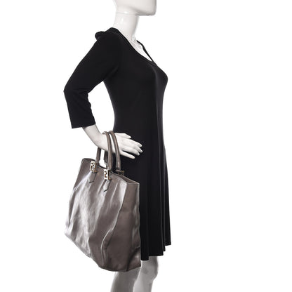 Fendi Vitello Acqua Large Twins Tote Grigio Scuro 2 of 24