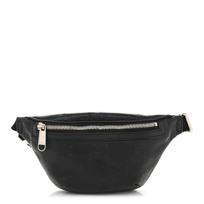Gucci Calfskin GG Tennis Embossed Belt Bag Black 1 of 10