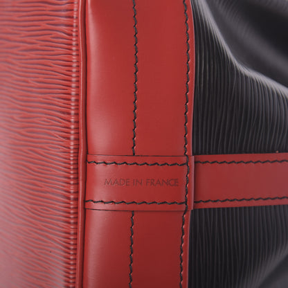 Louis Vuitton Epi Bi-Color Noe Castillan Red Black 9 of 14