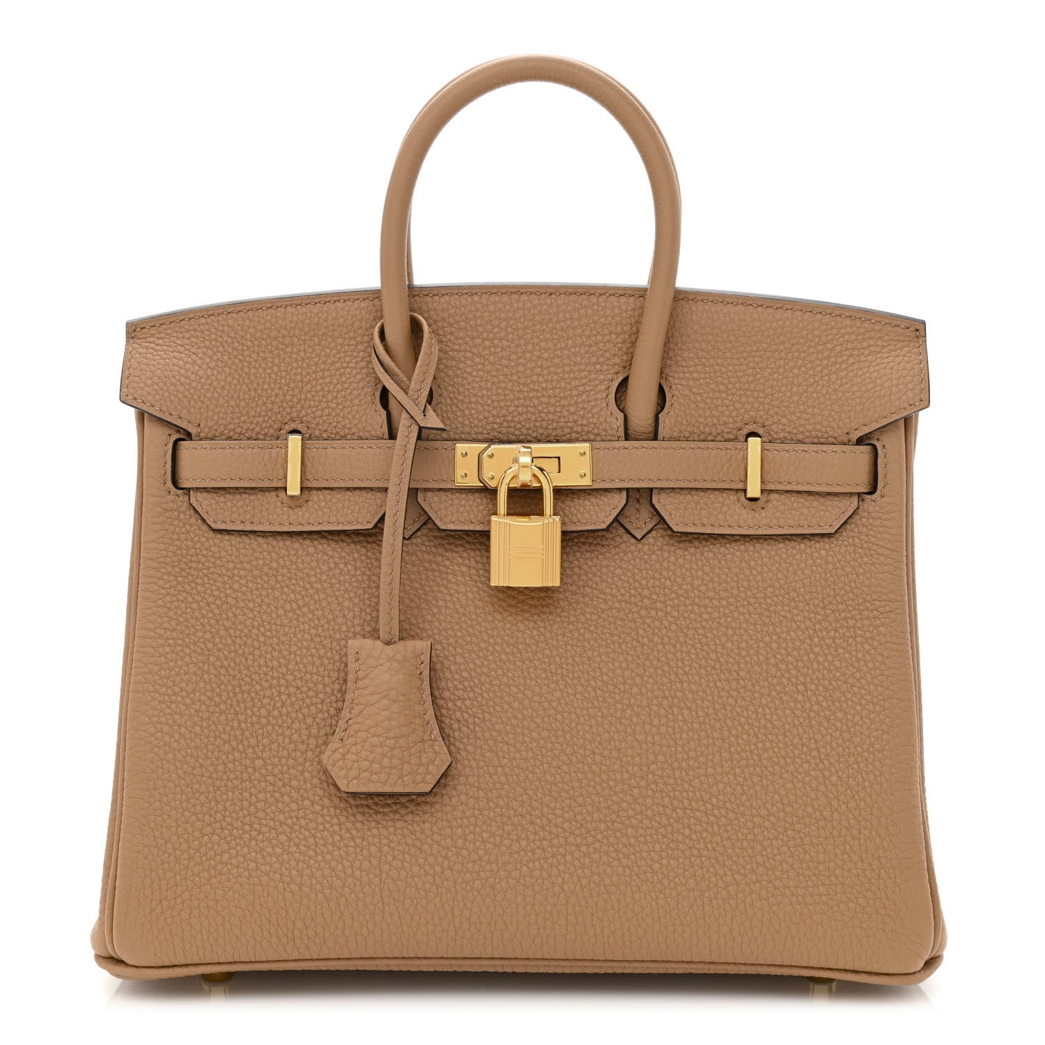 HERMES Togo Birkin in size 25 in the color Chai by FASHIONPHILE