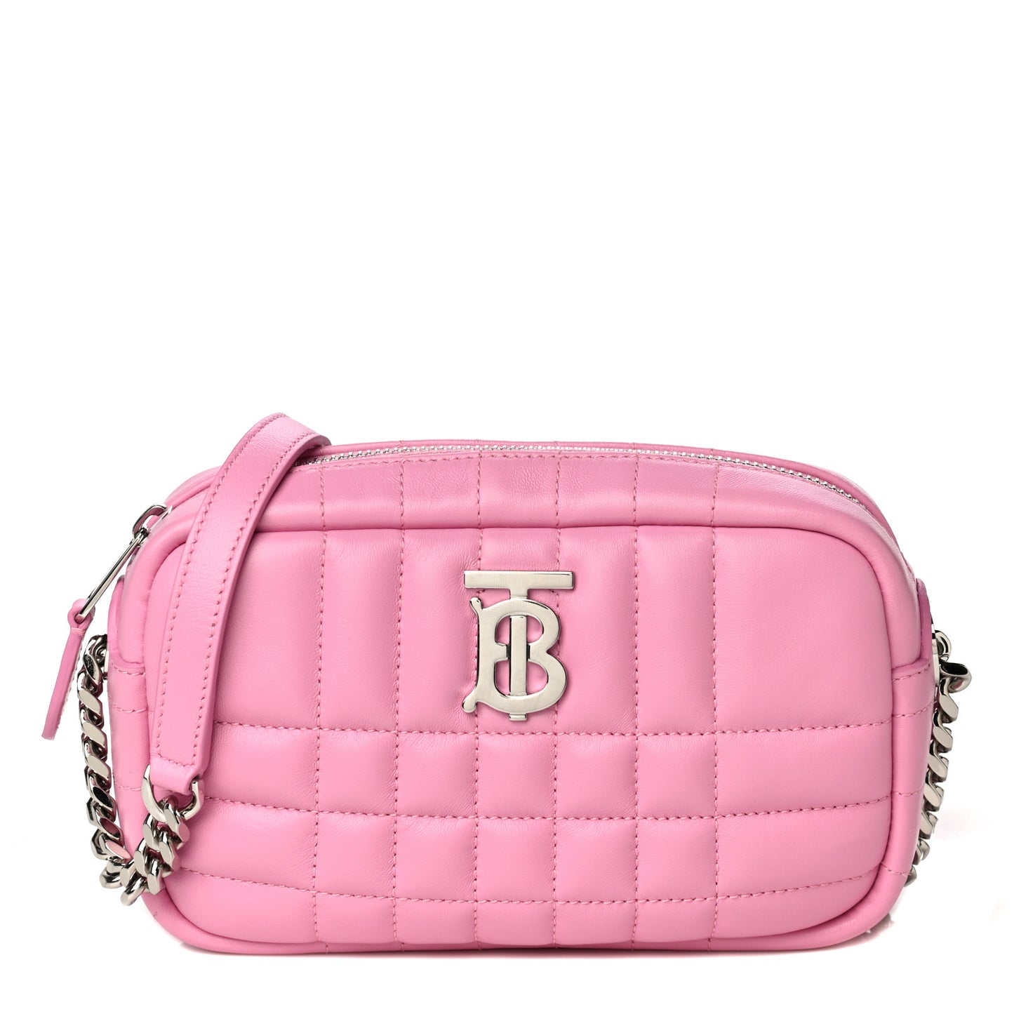 Lambskin Quilted Mini Lola Camera Bag Primrose Pink