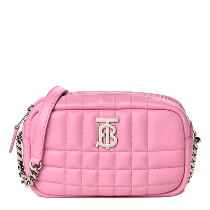 Burberry Lambskin Quilted Mini Lola Camera Bag Primrose Pink 1 of 9