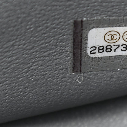 Chanel Caviar Quilted Jumbo Double Flap Grey 7 of 11