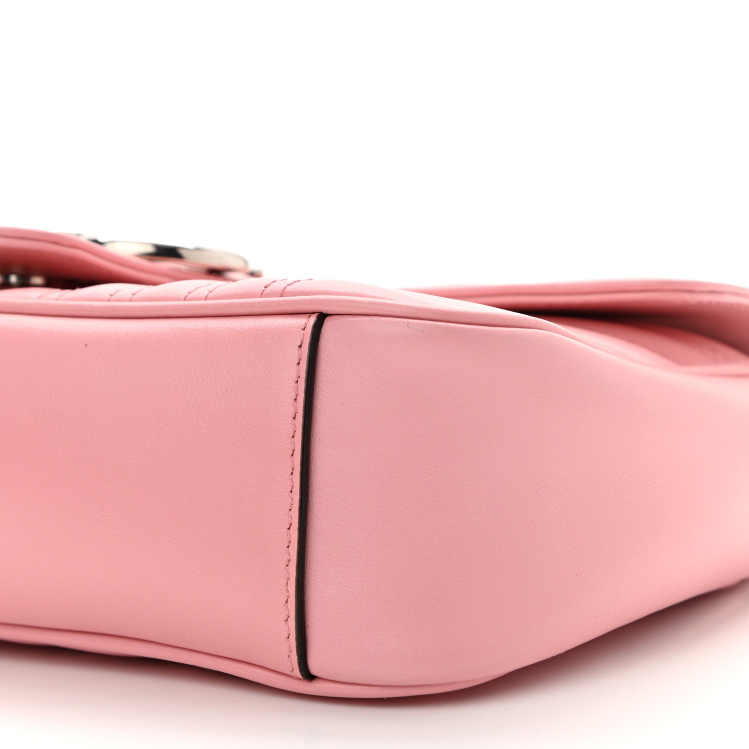 Gucci Calfskin Matelasse Small GG Marmont Shoulder Bag Wild Rose 5 of 9