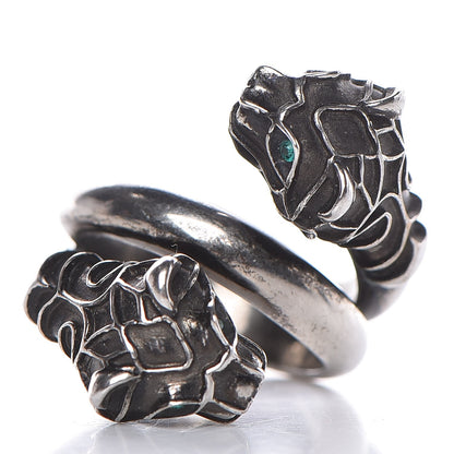 Gucci Tiger Head Swarovski Crystals Ring 7 Metallic 1 of 7