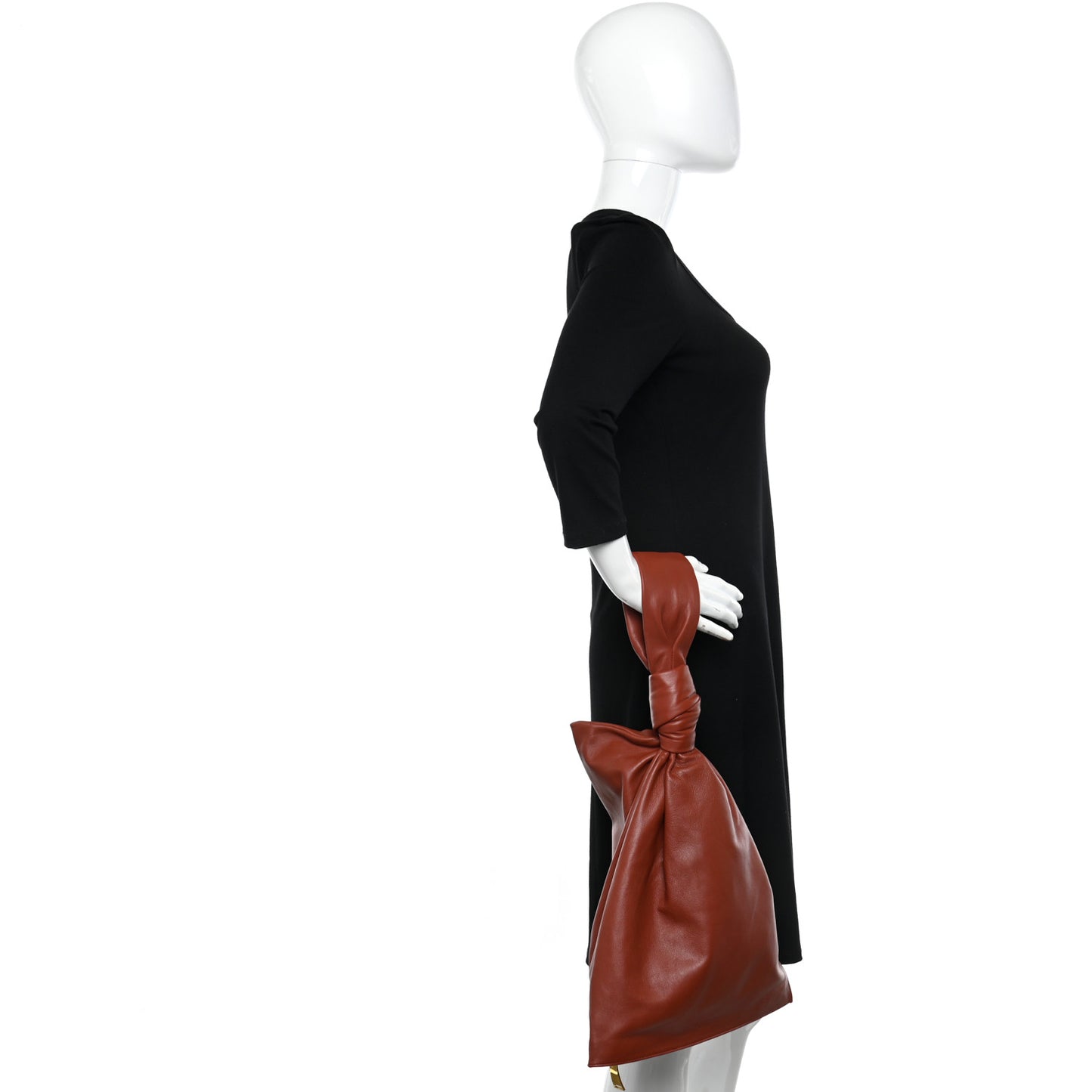 Supple Calfskin BV Twist Rust
