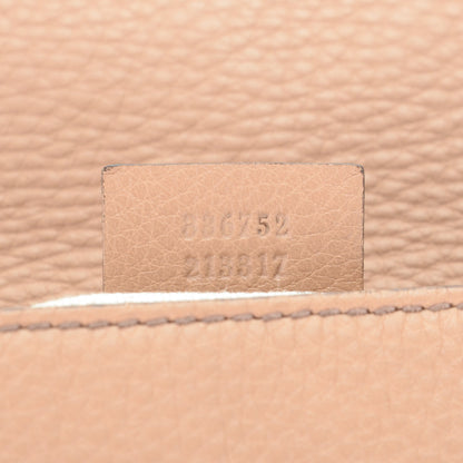 Gucci Pebbled Calfskin Medium Soho Flap Crossbody Camelia 7 of 7