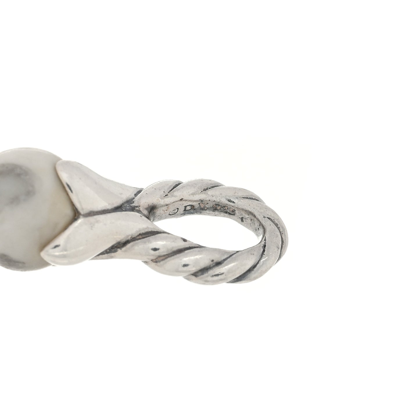Sterling Silver Howlite 6mm Bijoux Spiritual Beads Bracelet