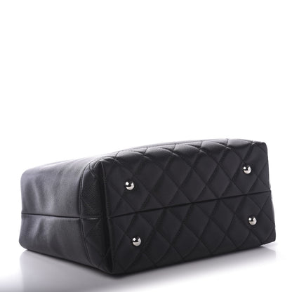 Chanel Soft Caviar CC Medium Top Handle Tote Black 4 of 9