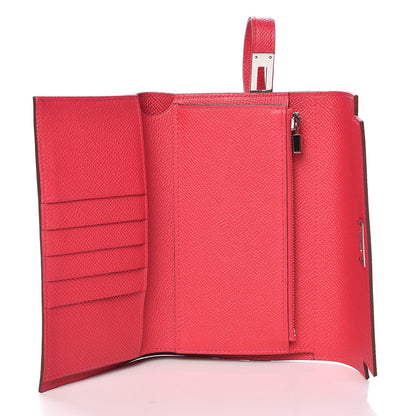 Hermes Epsom Medium Kelly Wallet Rose Extreme 6 of 8
