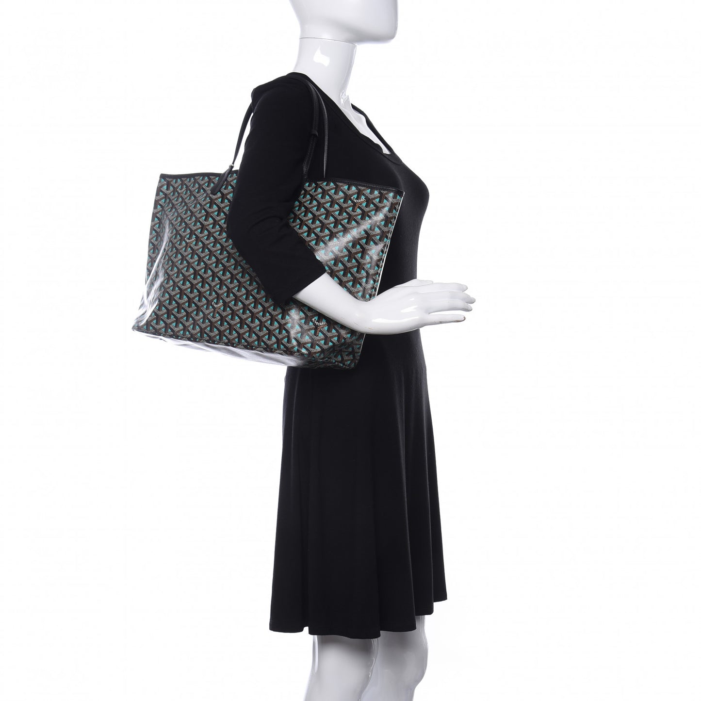 Goyardine Saint Louis Claire Voie PM Black Blue