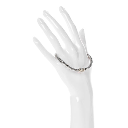 John Hardy Sterling Silver 18K Yellow Gold 6.5mm Classic Chain Bracelet 2 of 5