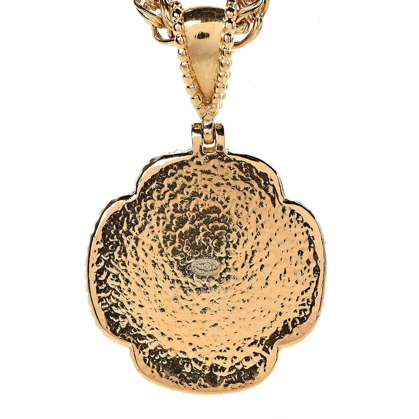CC Chain Pendant Necklace Gold