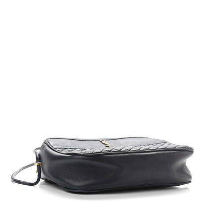 Saint Laurent Lambskin Quilted Victoire Camera Bag Deep Marine 4 of 10
