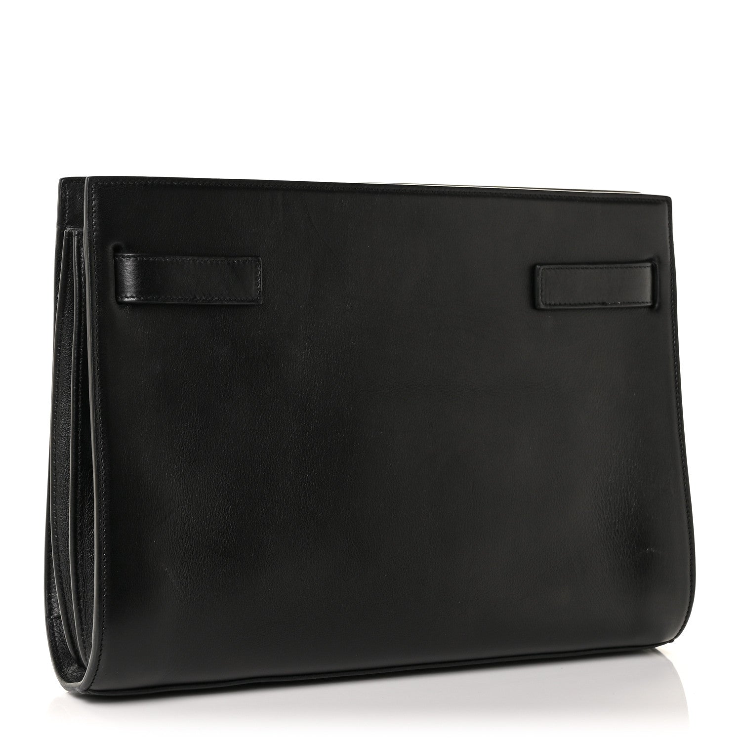 Saint Laurent Calfskin Sac De Jour Clutch Black 3 of 13