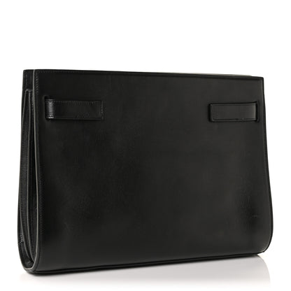 Saint Laurent Calfskin Sac De Jour Clutch Black 3 of 13