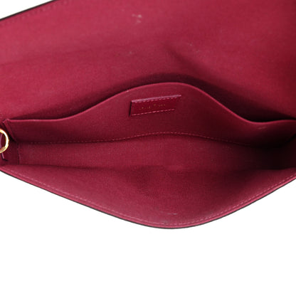 Louis Vuitton Monogram Pochette Felicie Chain Wallet Fuchsia 6 of 14