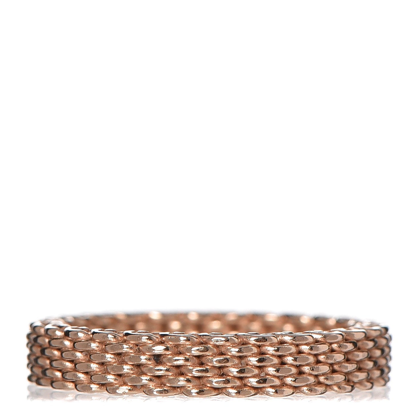 18K Rose Gold Narrow Mesh Somerset Ring 53.1 6.5