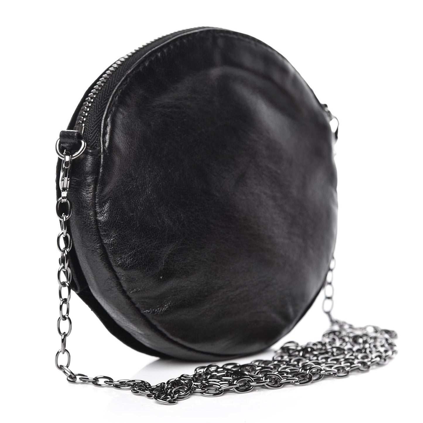 Nappa Mini Petale Crossbody Bag Black