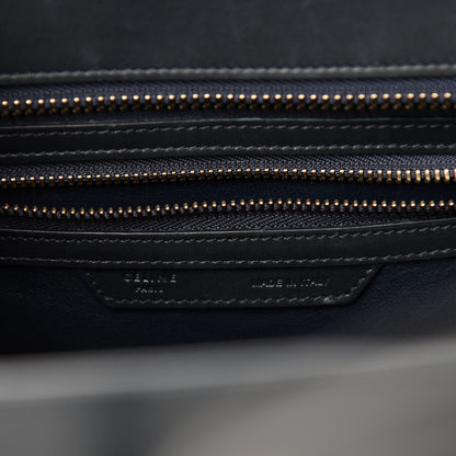 Celine Nubuck Calfskin Suede Micro Tri-Color Luggage Bright Blue 10 of 12