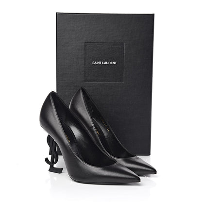 Saint Laurent Calfskin Opyum 100 Pumps 36 Black 11 of 11