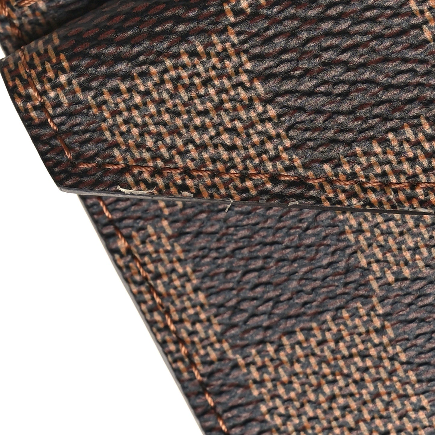 Damier Ebene Recto Verso Card Holder Red