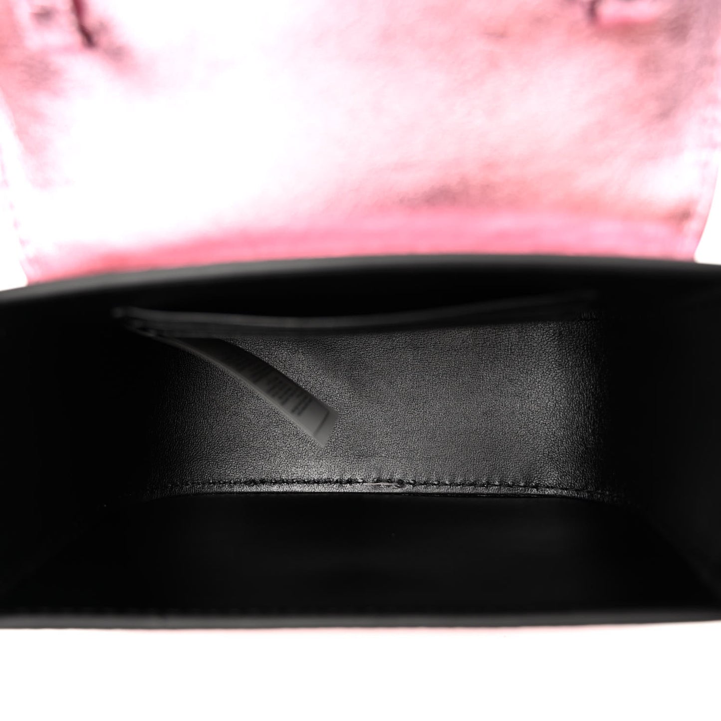 Metallic Crackled Lambskin Mini La Medusa Bag Pink