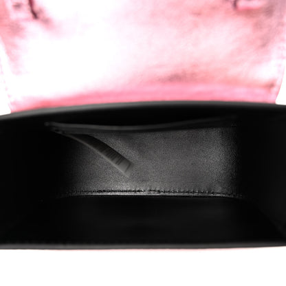 Versace Metallic Crackled Lambskin Mini La Medusa Bag Pink 5 of 11