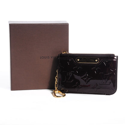 Louis Vuitton Vernis Key Pouch Amarante 8 of 8