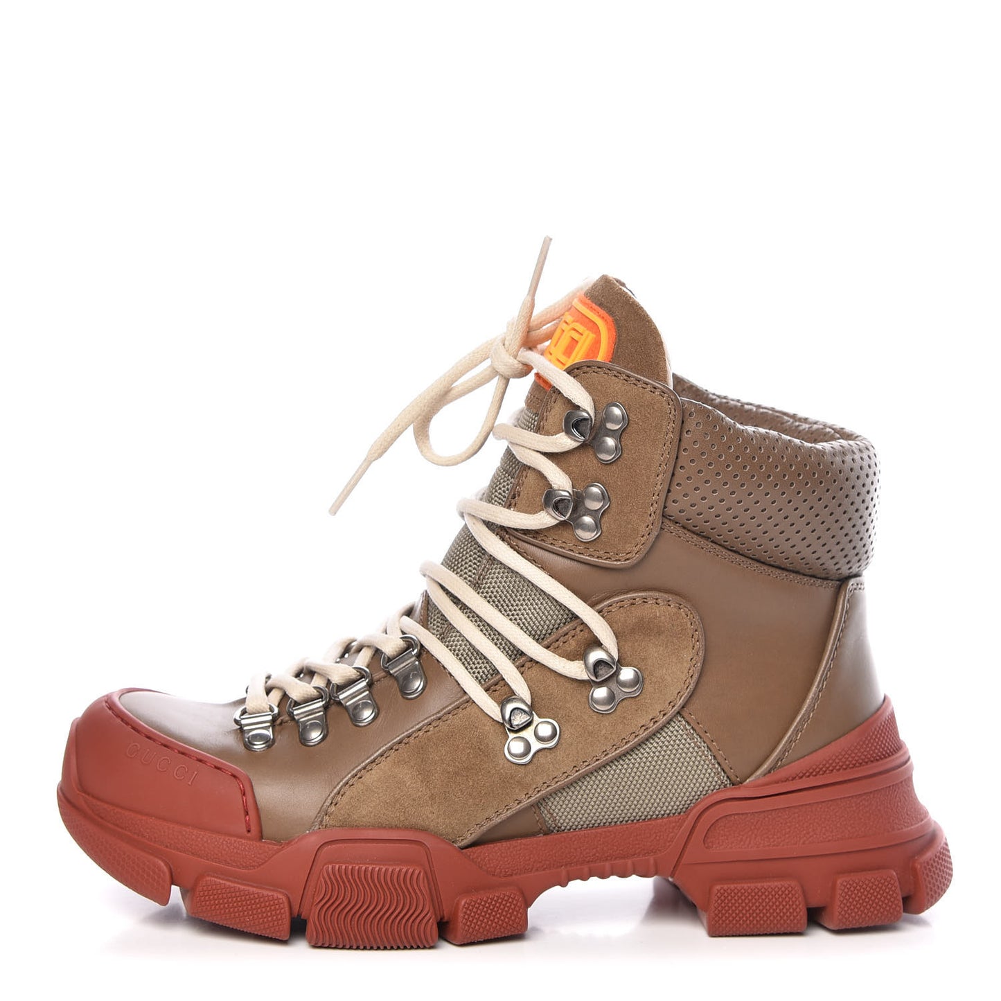 X SEGA Calfskin Suede Technical Canvas Womens Flashtrek High-Top Sneakers 37 Ardesia Cerise