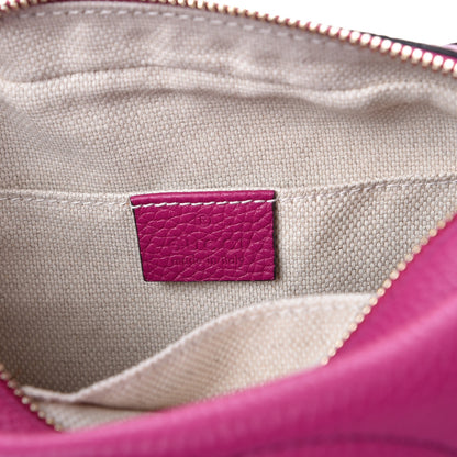 Gucci Pebbled Calfskin Small Soho Disco Bag Bright Bougainvillea 6 of 8