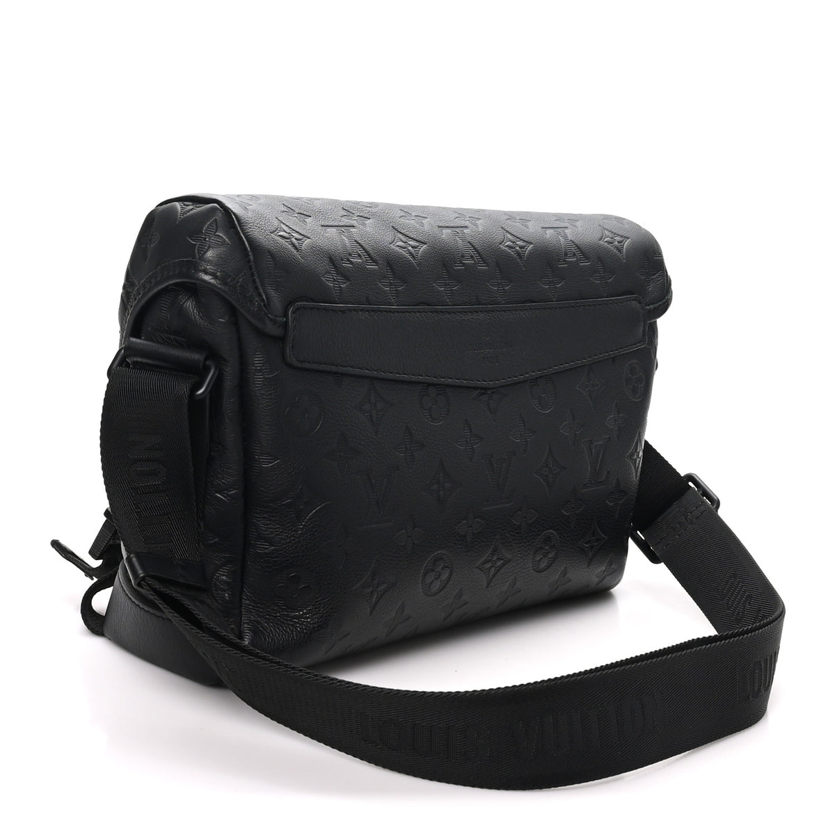 Calfskin Monogram Shadow Messenger Voyager PM  Black